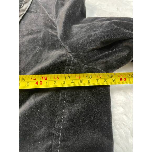 Sanctuary Black Velour Velvet Formal Blazer Jacket Women Size Medium Fall Winter - Picture 9 of 11